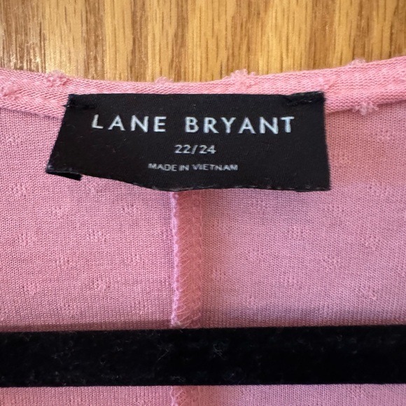 Lane Bryant  Pink Textured Blouse - Picture 2 of 4